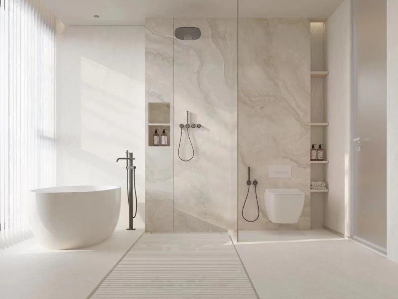 Jade Travertine bathroom