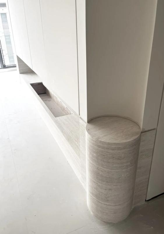 Super white travertine furniture