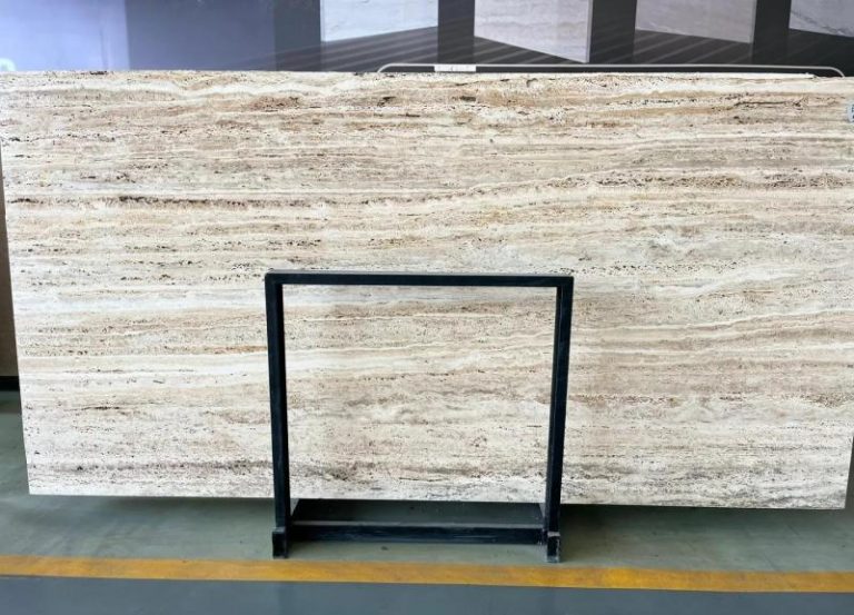 Tiramisu Travertine slab wide view