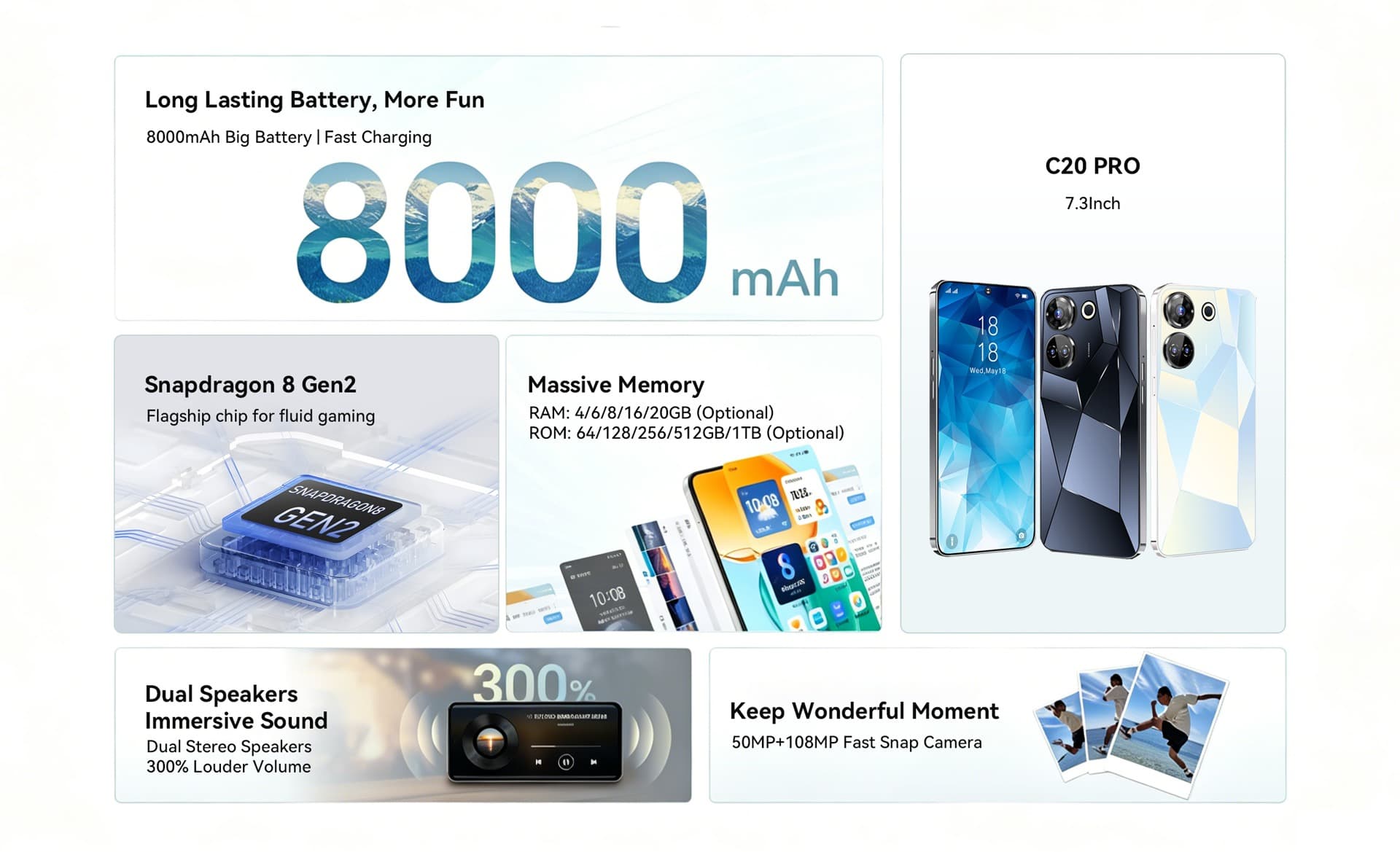Køb C20 Pro ulåst 5G-gaming-smartphone8