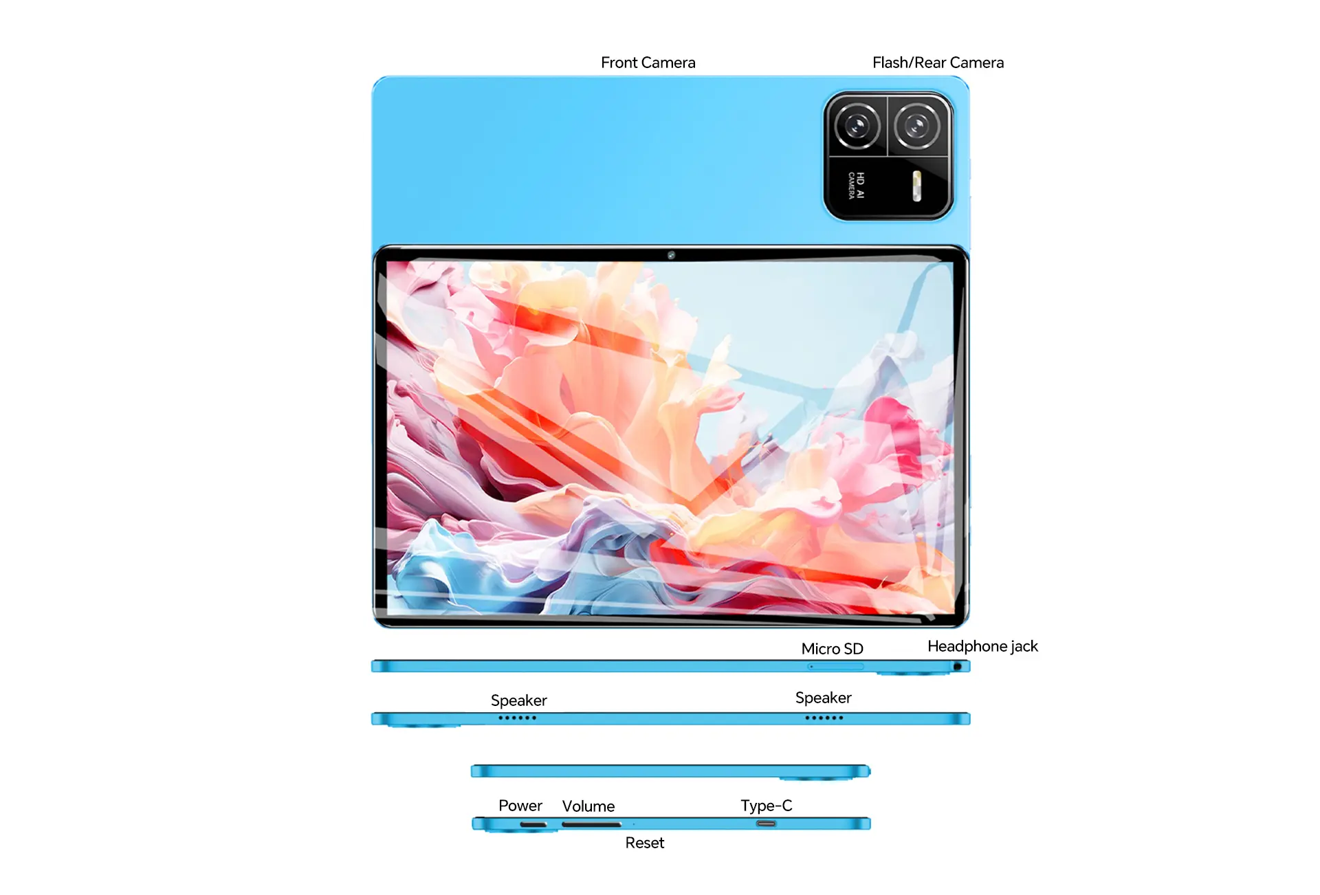 Gisentec Pad 6 Pro Tablette Android économique 9