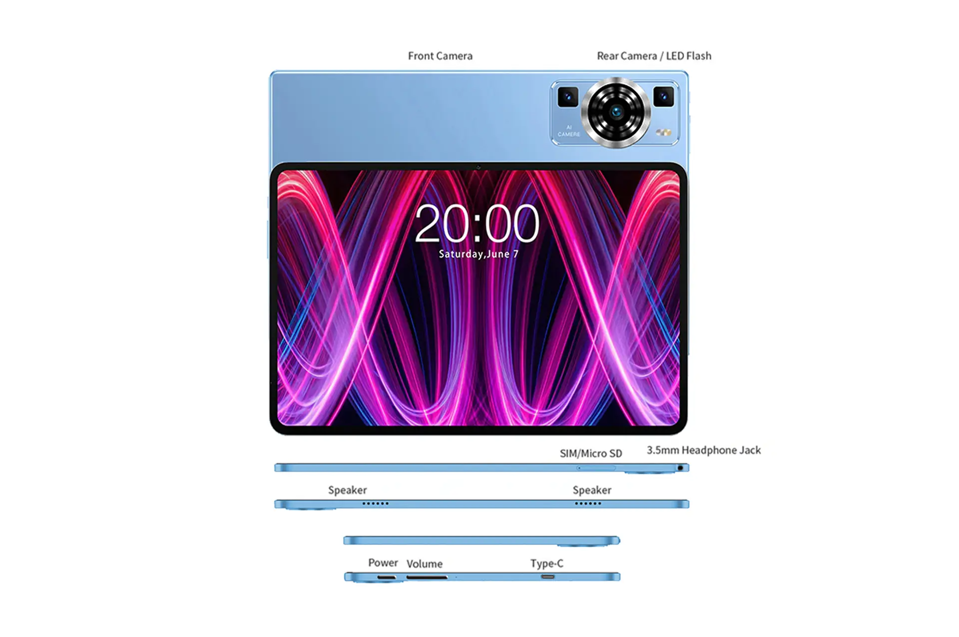 Y02 Taşınabilir Akıllı Tablet 10,1 İnç9