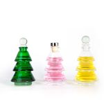 Christmas Tree Diffuser Bottle 80ml Glass Green Aromatherapy Bottle -