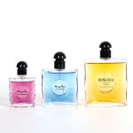 Luxury Flat Perfume Bottle 25ml 50ml 80ml New Square Glass Perfume Spray Bottle -