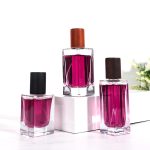 Square Glass Perfume Bottle Packaging With Logo 30ml 35ml 50ml 100ml -