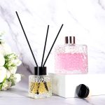 Square Aromatherapy Diffuser Bottle 50ml 100ml 200ml Water Cube Glass Reed Diffuser Bottle -