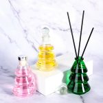 Christmas Tree Diffuser Bottle 80ml Glass Green Aromatherapy Bottle -