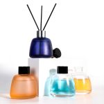 Wholesale Round Frosted Dark Diffuser Bottle 100ml Colored Glass Reed Diffuser Bottle Factory, Supplier | Honghua Glass