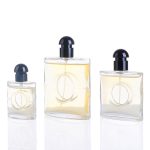 25ml 50ml 80ml Luxury Flat Round Premium Branded Glass Pump Spray Perfume Bottle -