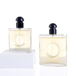 25ml 50ml 80ml Luxury Flat Round Premium Branded Glass Pump Spray Perfume Bottle -