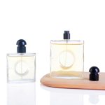 25ml 50ml 80ml Luxury Flat Round Premium Branded Glass Pump Spray Perfume Bottle -