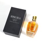 Luxury Perfume Bottle 30ml 50ml 100ml Unique Hexagon Shape Spray Bottle With Golden Beak Cap | Honghua Glass