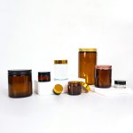 Wholesale Round Amber Cosmetic Jars 5-500g Empty Glass Cream Jar Factory, Supplier | Honghua Glass