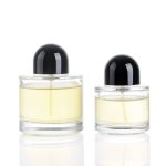 30ml 50ml 100ml Dwarf Cylinder Perfume Spray Bottle With Black Lid -