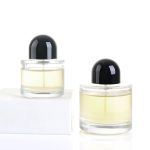 30ml 50ml 100ml Dwarf Cylinder Perfume Spray Bottle With Black Lid -