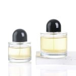 30ml 50ml 100ml Dwarf Cylinder Perfume Spray Bottle With Black Lid -