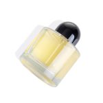 30ml 50ml 100ml Dwarf Cylinder Perfume Spray Bottle With Black Lid -