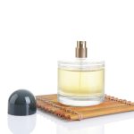 30ml 50ml 100ml Dwarf Cylinder Perfume Spray Bottle With Black Lid -