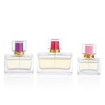 30ml 50ml 100ml Luxury Dwarf Rectanglar Glass Spray Perfume Bottle With Pink Cap -