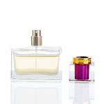 30ml 50ml 100ml Luxury Dwarf Rectanglar Glass Spray Perfume Bottle With Pink Cap -