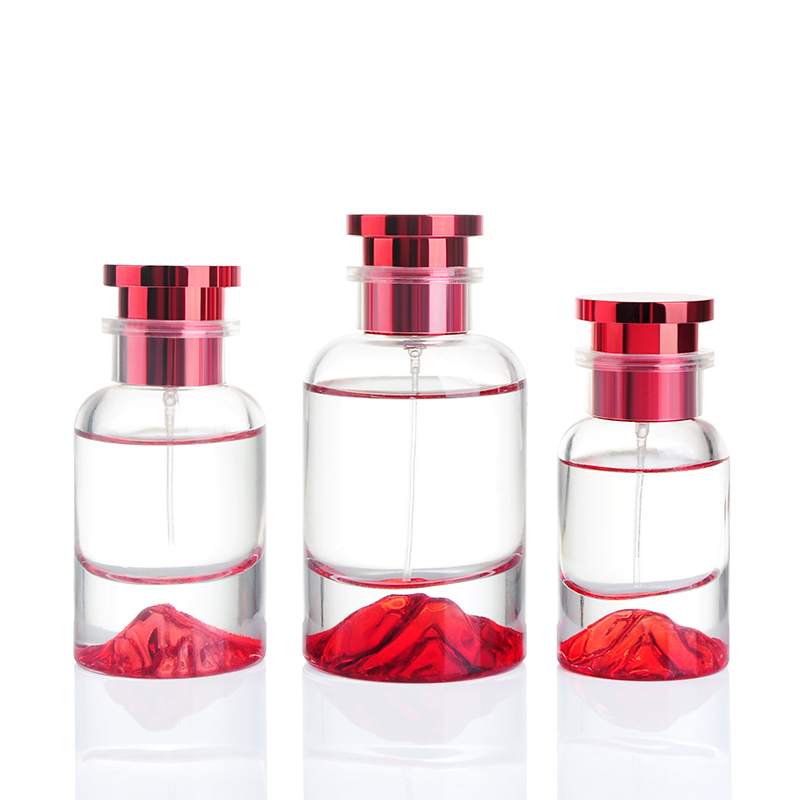 Luxury Red Volcano Bottom Spray Perfume Bottle cap