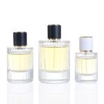 30ml 50ml 100ml Vertical Stripe Cylinder Glass Perfume Bottle -