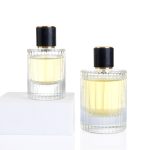 30ml 50ml 100ml Vertical Stripe Cylinder Glass Perfume Bottle -