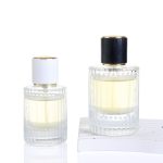 30ml 50ml 100ml Vertical Stripe Cylinder Glass Perfume Bottle -