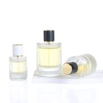 30ml 50ml 100ml Vertical Stripe Cylinder Glass Perfume Bottle -