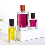 Square Glass Perfume Bottle Packaging With Logo 30ml 35ml 50ml 100ml -