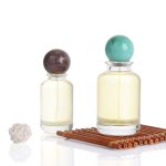 30ml 50ml 100ml Cylinder Glass Perfume Bottle With Unique Ball Cap -