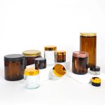 Wholesale Round Amber Cosmetic Jars 5-500g Empty Glass Cream Jar Factory, Supplier | Honghua Glass