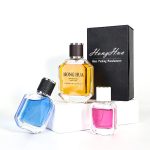 Unique Perfume Bottles 50ml Spray Bottle Crimp 100ml Perfume Bottle With Box -