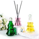 Christmas Tree Diffuser Bottle 80ml Glass Green Aromatherapy Bottle -