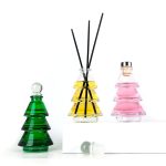 Christmas Tree Diffuser Bottle 80ml Glass Green Aromatherapy Bottle -