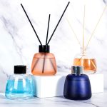 Wholesale Round Frosted Dark Diffuser Bottle 100ml Colored Glass Reed Diffuser Bottle Factory, Supplier | Honghua Glass