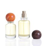 30ml 50ml 100ml Cylinder Glass Perfume Bottle With Unique Ball Cap -