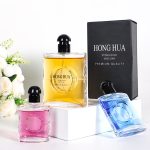 Luxury Flat Perfume Bottle 25ml 50ml 80ml New Square Glass Perfume Spray Bottle -