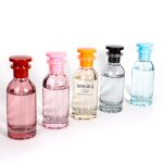 Wholesale Red Glass Perfume Bottle 80ml Pink Black Orange Blue Cylinder Perfume Spray Bottle Factory, Supplier | Honghua Glass