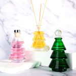 Christmas Tree Diffuser Bottle 80ml Glass Green Aromatherapy Bottle -