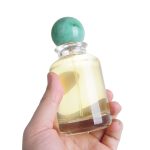 30ml 50ml 100ml Cylinder Glass Perfume Bottle With Unique Ball Cap -