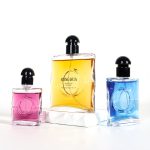 Luxury Flat Perfume Bottle 25ml 50ml 80ml New Square Glass Perfume Spray Bottle -