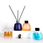 Wholesale Round Frosted Dark Diffuser Bottle 100ml Colored Glass Reed Diffuser Bottle Factory, Supplier | Honghua Glass