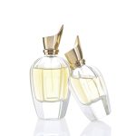 New Design 30ml 50ml 100ml Pump Perfume Spray Bottle With Golden Beak Lid -