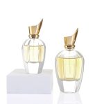 New Design 30ml 50ml 100ml Pump Perfume Spray Bottle With Golden Beak Lid -