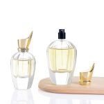 New Design 30ml 50ml 100ml Pump Perfume Spray Bottle With Golden Beak Lid -