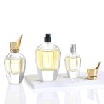 New Design 30ml 50ml 100ml Pump Perfume Spray Bottle With Golden Beak Lid -