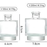 Factory 100ml 200ml Diffuser Bottle Aromatherapy Glass Bottle -