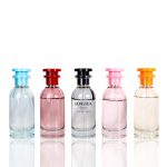 Wholesale Red Glass Perfume Bottle 80ml Pink Black Orange Blue Cylinder Perfume Spray Bottle Factory, Supplier | Honghua Glass