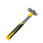 China 45# High Carbon Steel Forged High Hardness Ball Pein Hammer With Fiberglass Handle Supplier | Jintanwei